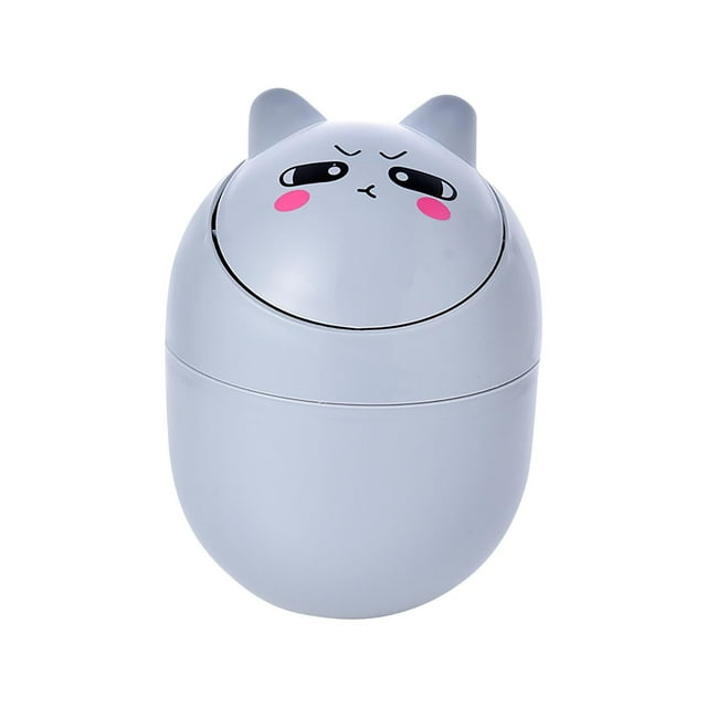 Desktop Trash Can Small Cute Mini Home Countertop Children's Desk Office Table Bed Bedside Snack Trash Can