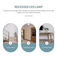 thumbnail image 4 of 4pcs Stair Light Led 3w Led Recessed Wall Light Footlight Step Indoor Background Lighting Nightligh, 4 of 5