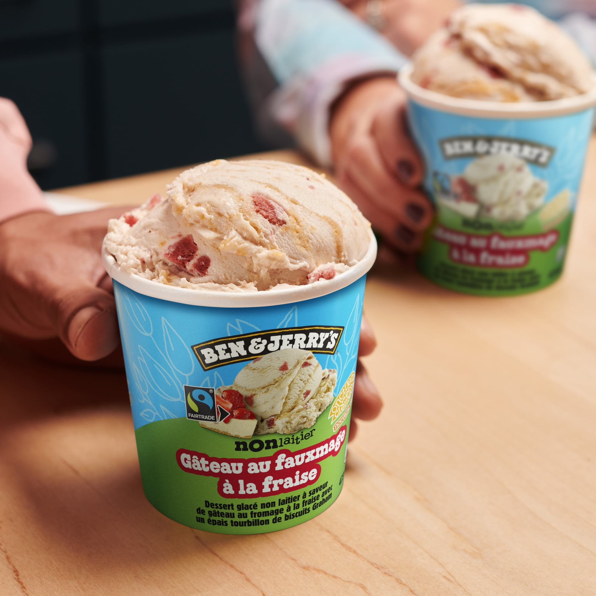 Ben & Jerry's Non-Dairy Strawberry Cheezecake Frozen Dessert, 473 mL