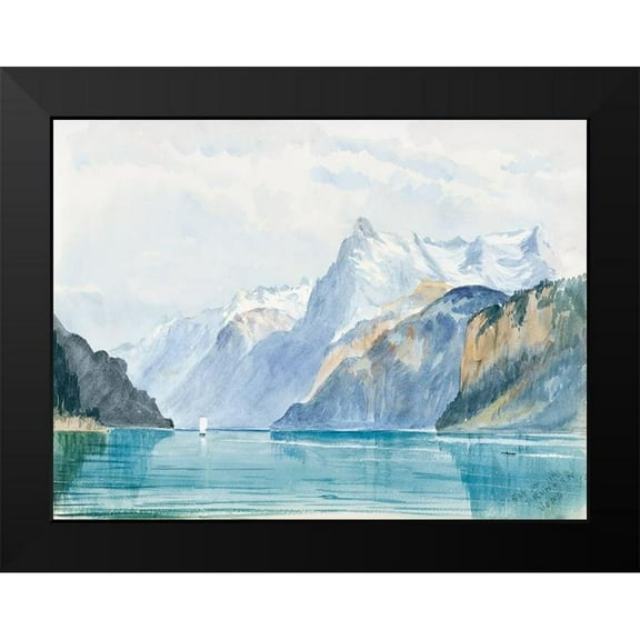 Sargent, John Singer 14x12 Black Modern Framed Museum Art Print Titled - Bay of Uri-Brunnen from Switzerland