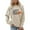 Beige, variant on Classy Until Tipoff Jump Basketball Sweatshirt for Women Long Sleeve Crewneck Graphic Sweatshirts Pullover Tops