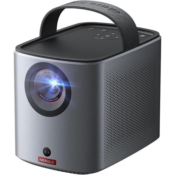 NEBULA Mars 3 Air GTV Projecteur - Netflix sous Licence Officielle, Luminosité de 400 ANSI-Lumen, 1080P Natif, Son Numérique Dolby, Image de 150 Pouces, Batterie Intégrée pour 2,5 Heures, Noir
