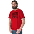 thumbnail image 5 of Mechanic Cant Fix Stupid Rude Honest Men's Graphic T Shirt Tees Brisco Brands M, 5 of 6