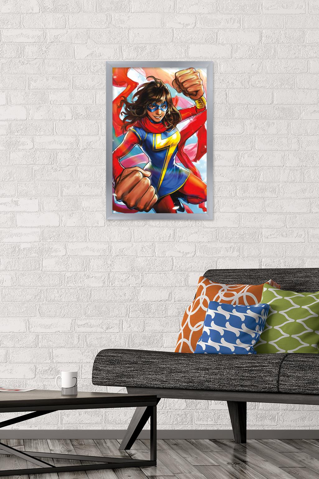 Marvel Comics - Ms. Marvel - Magnificent Ms. Marvel #3 Wall Poster, 14.725" x 22.375", Framed