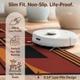 thumbnail image 6 of Design&I 3'x5' Washable Accent Rug Pet Friendly & Non-Slip Built-In Grip Orange Red Geometric Abstract Design Rectangular with Bold Symmetric Shapes for Bedroom, Walk-in Closet, 6 of 7