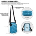 thumbnail image 6 of HELLHERO Adjustable Strap Adjustable Crossbody Bag Polyester, Trendy Underarm Shoulder Bag, Paw Prints Bone Patterns, 6 of 7