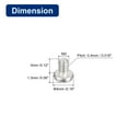 thumbnail image 2 of 304 Inoxidable Acero Máquina Tornillos, 50uds M2x3mm Ranurada Transmisión Unión Cabeza Tornillo Pernos, 2 of 5