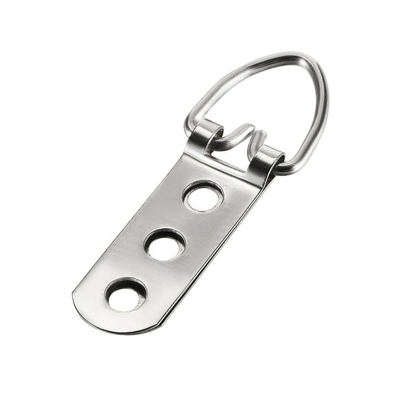 Unique Bargains D Ring Picture Hangers, 64mm x 22mm Silver Tone Assortment Kit for Photo Hanging 30Pcs