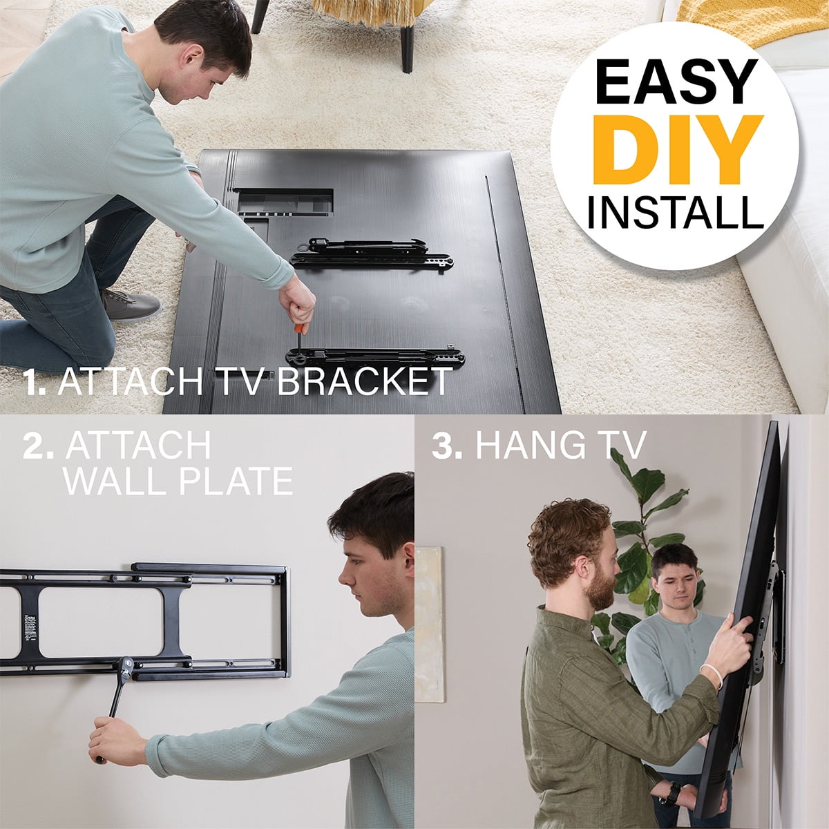 Sanus VXL7-B2 XL Premium Fixed Position TV Wall Mount for 65" - 140" TVs