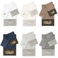 thumbnail image 2 of Linum Home Textiles 100% Turkish Cotton April 3PC Embellished Towel Set, 2 of 3