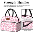 thumbnail image 4 of Bolsa Térmica Coobiiya Reutilizable para Mujer/Hombre con Diseño de Vaca Rosa, 4 of 8