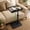 Black, variant on Artmeer 360 Degree Swivel TV Tray Table for Couch Adjustable Height Sofa Side C Table Laptop Desk with Phone Tablet Slot Small Space, Walnut