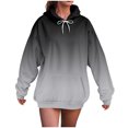 thumbnail image 6 of larppty Hoodies for Women Oversized Sweatshirt Loose Fit Hoodie Drawstring Fall Pullover with Pocket 2025 Fashion Clothes (Dark Gray, 4XL), 6 of 6