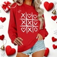 thumbnail image 2 of Wovix Women's Sweaters Long Sleeve Crew Neck Casual Front Big Cute Heart Sweater Trendy Streetwear Daily Soft Tops Girly Vintage Romantic Outfits, 2 of 4