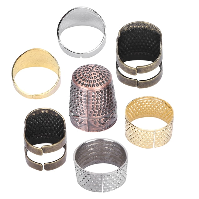 Bague de Protection pour les Doigts, Dé à Coudre Portable, Réglage pour la Couture à la Main