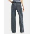 thumbnail image 3 of No Boundaries Mid-Rise Baggy Wide Leg Jeans, 31.5'' Inseam, Women's, 3 of 5