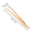 thumbnail image 2 of Unique Bargains 1 Pc Portable Eyebrow Tweezer for Bathroom Travel Hotel Rose Gold Tone Stainless Steel, 2 of 4