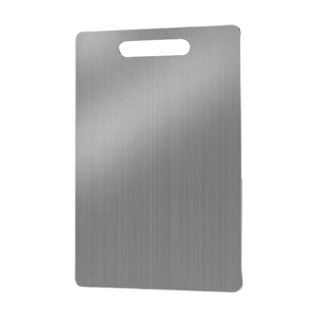 Binwennn Cooker Hood Filter Paper New Titanium Cutting Board Pure Titanium Cutting Boards For Kitche 1 Pack Double Food Grade Titanium Cutting Board For Cutting Meats Fruits And Vegetables.