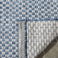 thumbnail image 5 of SAFAVIEH Courtyard Blair Geometric Indoor/Outdoor Runner, 2'3" x 14', Blue/Light Grey, 5 of 10