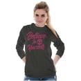 thumbnail image 5 of Cute Inspirational Motivation Alien Women's Long Sleeve T Shirt Brisco Brands 2X, 5 of 6