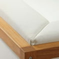 thumbnail image 7 of Modway Newbury Accent Lounge Outdoor Patio Premium Grade A Teak Wood Sofa in Natural White, 7 of 7