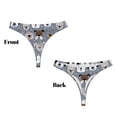 thumbnail image 3 of Balery Cute Dog Faces Tangas de Algodón para Mujer con Estampado – Ropa Interior Sexy, Transpirable, G-string-XX-Large, 3 of 6