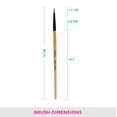 thumbnail image 4 of VEGA Eye Liner Makeup Brush, (EV-08) - Wooden, 4 of 8