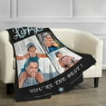 thumbnail image 4 of Friend Blanket-Personalised Photo Blanket, Custom Flannel Fleece Blanket, Customized Picture Gifts for ie on Christmas Birthday, Year, Thanksgiving Day (Collage-1, 32 in x 48 in), 4 of 6