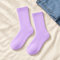thumbnail image 6 of Comfort Crew Socks 6 Pairs for Women, Soft Breathable Stretch Socks, Non Binding Comfortable Fit for Work, Walking & Everyday Wear, Size 7-9, 6 of 6
