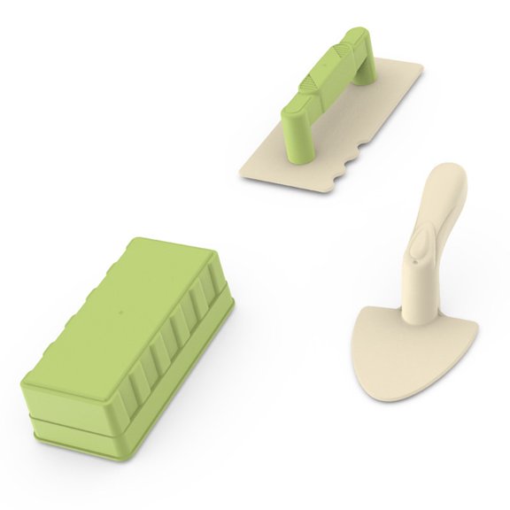 Toys under $5 kkbbma 3 PCS Snow Toys , Snow Toys Kit (Set Of 3)- Snow Maker Shapers Outdoor Winter Happyness, Build Snow Fort, Beach Mansions, Winter And Summer (Snow Block- Oblong