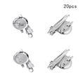 thumbnail image 2 of MasteelfCA 20PCS Blank Disc with Crocodile Clip Iron Tray Brooch DIY Base Breastpin Making Bezels for Handwork Jewelry Making -2CM, 2 of 5