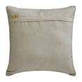 thumbnail image 3 of The HomeCentric Throw Pillow Cover With Zipper, Grey Pack of 2, 16"x16" (40x40 cm) Accent Cushion Covers, Velvet Textured, Foil & Quilted Throw Pillows For Sofa, Striped Modern Style - Grey Foil Dusk, 3 of 3