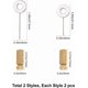 thumbnail image 2 of 4 piezas de 2 estilos, herramientas para manualidades de cuero hechas a mano, agujas de fijación de sutura, agujas de posicionamiento para coser, soporte para bordes de alfiler, puntada dispersa, 2 of 5