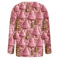 thumbnail image 4 of Homenesgenics Cardigans for Women Plus Sizes Women's Cardigan Long Sleeve Christmas Knit Sweaters Solid Color Casual Jacket Pink XXL, 4 of 5