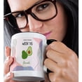 thumbnail image 2 of 3drose, Image of Avocado How Big Is Your Baby Week 16, 15oz Two-tone Black Mug, 2 of 6