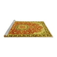 thumbnail image 2 of Ahgly Company Machine Washable Indoor Rectangle Persian Yellow Traditional Area Rugs, 7' x 9', 2 of 4