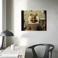 thumbnail image 3 of TIAOTIAOHOU Mouse Sitting on Toilet in Decal - Wall Sticker, 3 of 4