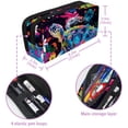 thumbnail image 5 of MUOOUM Pencil Case, Turtle Flowers Colorful Splashes Pattern Large Capacity Pencil Pouch Stationery Pen Bag, 5 of 7