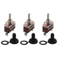 thumbnail image 1 of Heavy Duty Waterproof Toggle Switch 20A125VAC Momentary On Off (On) Pack of 3, 1 of 10
