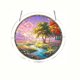 thumbnail image 2 of Round Acrylic Puzzle Suncatcher - Stained Glass Style Window Hanging Dreamy For Home Decor, 2 of 6