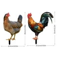 thumbnail image 2 of WEAVILUX Acrylic Stakes, Assorted Color Outdoor Yard Decorations, 2-Piece Set for Lawn and Patio, 2 of 6
