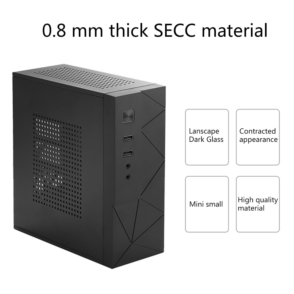 Zeiwohndc JX01 SECC Mini ITX HTPC Chassis Game Computer for Case Box Desktop PC Enclosure