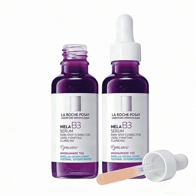 2pc La Roche-Posay Mela B3 Serum, Dark Spot Corrector With Anti-Aging Melasyl Discoloration Correcting Serum 30ml