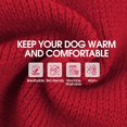 thumbnail image 4 of IDOMIK Dog Sweater, Warm Christmas Sweatshirt, Doggie Pullover Knitwear Clothes for Fall Winter, Red, M, 4 of 8