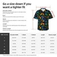 thumbnail image 5 of Fuzoiu Retro Truck Print Hawaiian Shirt for Men, Summer Beach Casual Short Sleeve Button Down Shirts, Men’s Beach Summer Shirts with Pocket,Small, 5 of 7