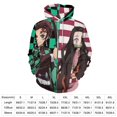 thumbnail image 2 of Demon Slayer Unisex Sweatshirts Loose Pullover Sweater Hooded Hoodie 3D Printing Jacket Winter Fall Clothes 4XL, 2 of 7