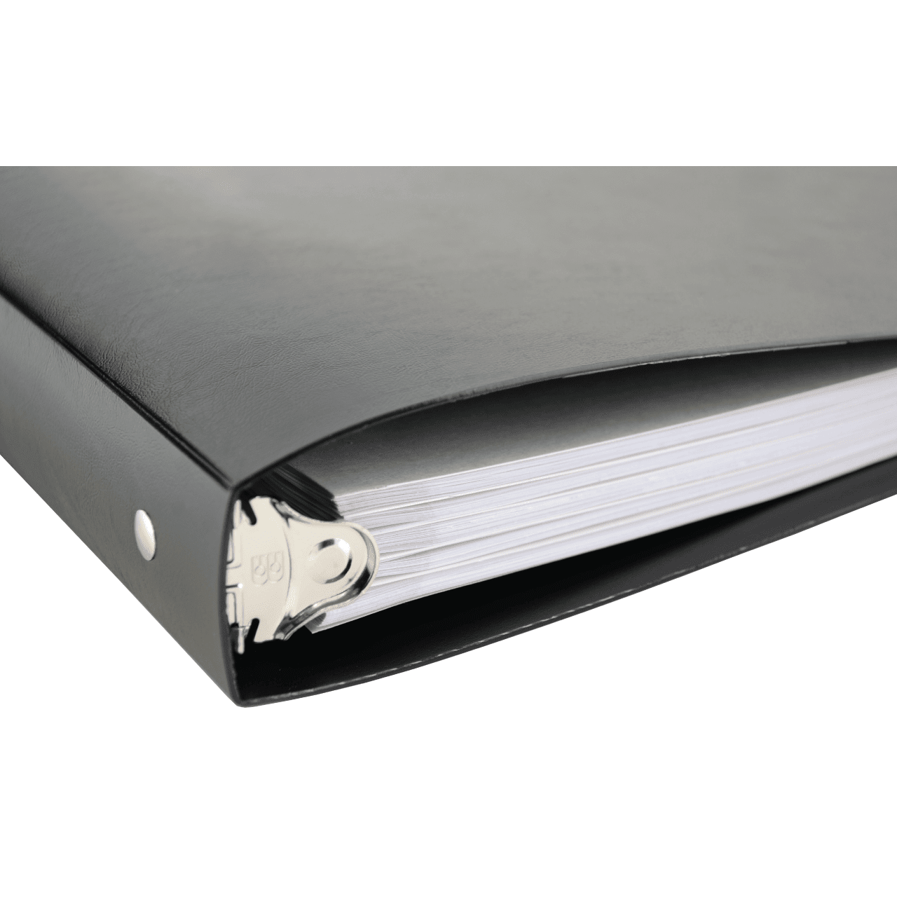 11x17 Binder Poly Panel Featuring a 1" Round Ring Black