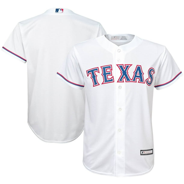 Texas Rangers Youth Replica Team Jersey White