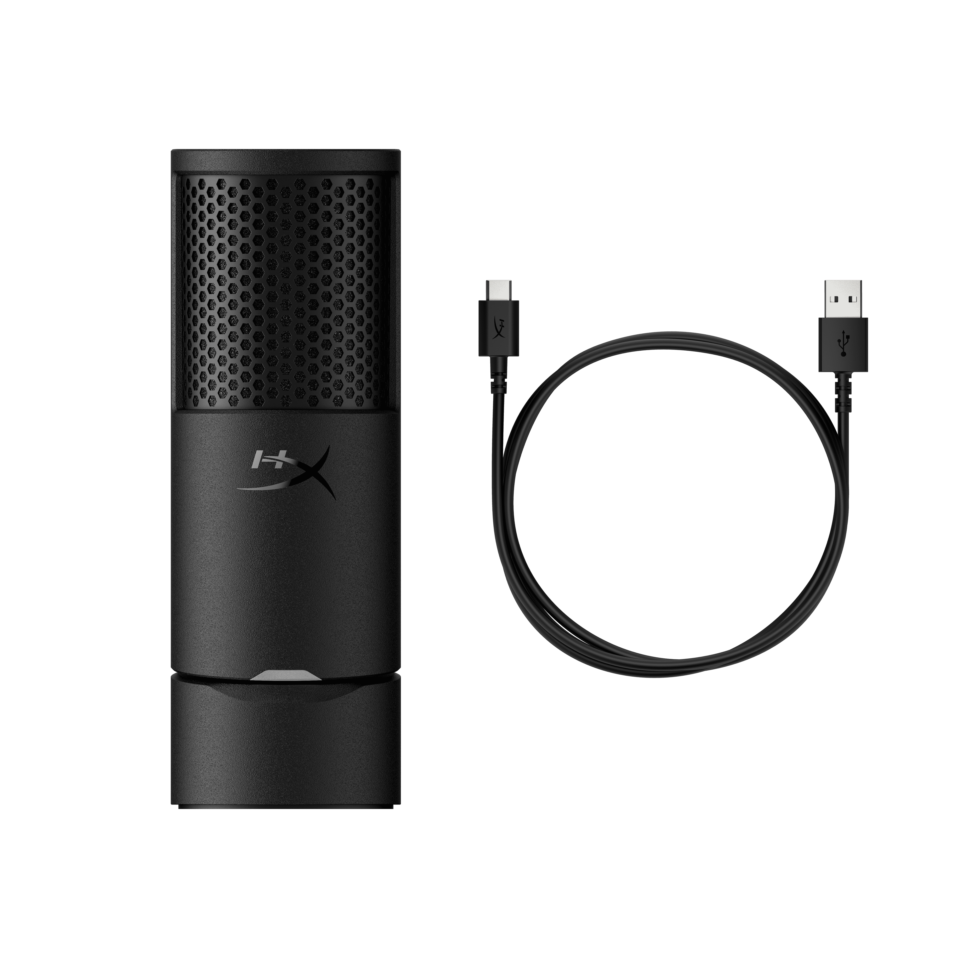 HyperX SoloCast 2, USB-C Condenser Mic, Built-in Pop Filter