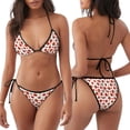 thumbnail image 3 of Fotbe Hand Drawn Tomatoes Traje de Baño para Mujer de Dos Piezas – Bikini Sexy de Tirantes Tipo Halter con Diseño Triangular, 3 of 6